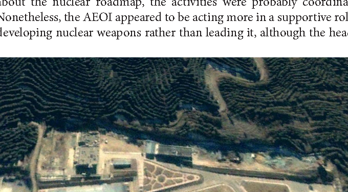 شکل ۱.۱. مرکز پژوهش‌های فیزیک در لویزان-شیان در تصویر ماهواره‌ای فوریه ۲۰۰۰.