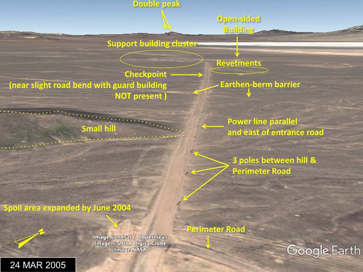 شکل ۸.۱۵A. هم‌بسته‌سازی محل ساخت ساختمان پشتیبان الغدیر با کارخانه سانتریفیوژ فردو.