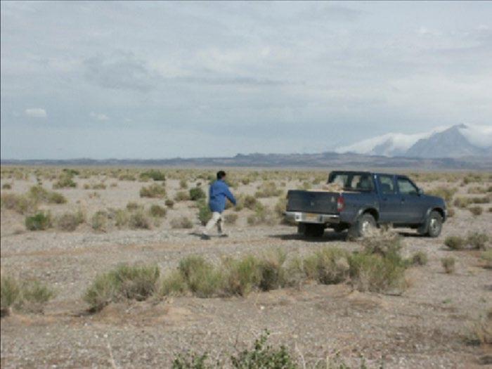 شکل ۹.۱۸. نمای کلیِ محل‌های آزمایش، میدان آزمایش نظامی سمنان و مرکز پرتاب فضایی سمنان.