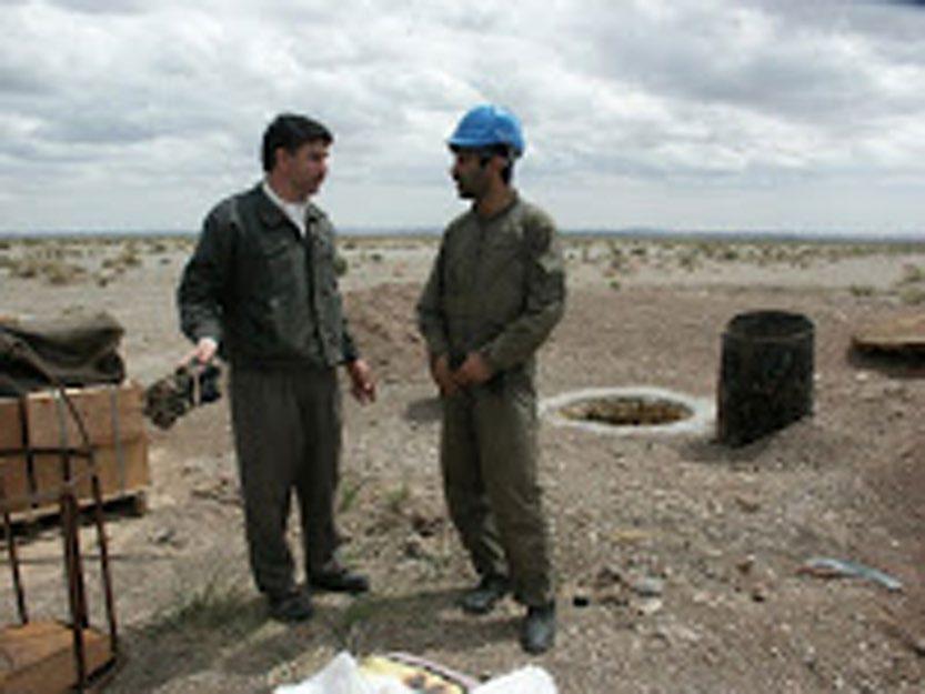 شکل ۹.۲۷. نمای کلیِ هفت چاه و یک محل متروک، که احتمالاً معدن و تأسیسات فرآوری سنگ معدن بوده است.