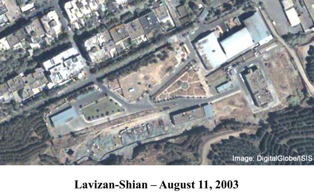 شکل ۱۰.۸. کارگاه فلزات اورانیوم در شهید محلاتی در تصویر Google Earth مورخ ۱۳ نوامبر ۲۰۱۰ ظاهراً سالم بود.